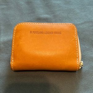 Portland leather goods small zip wallet sunflower 🌻